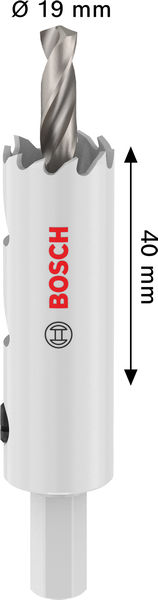 Bild der Produktabmessungen, Bohrer, Holzbohrer, Fräser, Ø 19 mm, 40 mm
