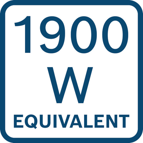 Symbol, 1900W, Leistung, Heizung, Watt, Stromstärke