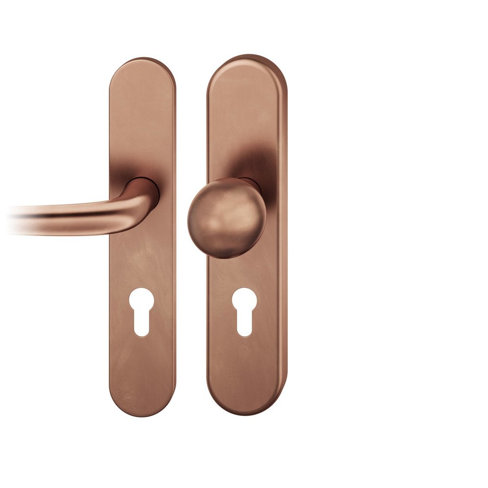 FSB Schutz-Wechselgarnitur mit Langschild 73 7375, oval, VK 8 mm, 15 mm, Bronze