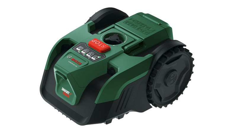 Produktbild Lieferumfang, Licht-Rasenmäher, Rasenmäher-Roboter, BOSCH, Grasroboter, Akku-Antrieb