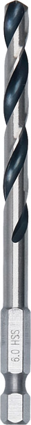 Bosch HSS PointTeQ Sechskantbohrer 6,0 mm, 10er-Pack