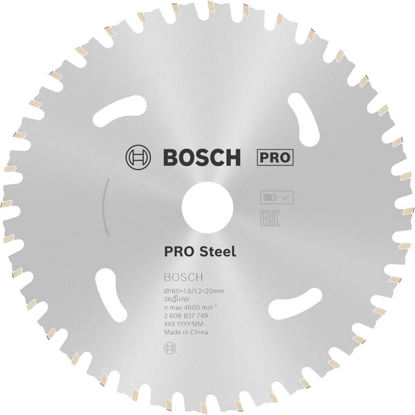 Bosch PRO Steel cordless Kreissägeblatt, 160 x 1,6 x 20 mm