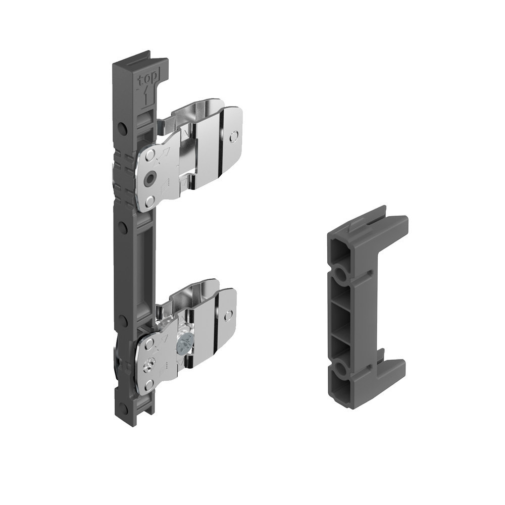HETTICH Frontbefestigung-Set AvanTech YOU, Zargen, z. Anschrauben, Kunststoff/Stahl