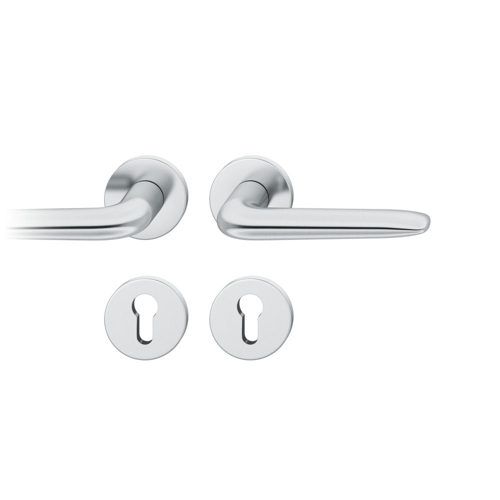 FSB Drückergarnitur mit Rosetten 72 1292, rund, mit Nocken, VK 8, AGL3, Edelstahl