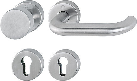 HOPPE FH Wechselgarnitur Paris mit Rosetten Paris FS-E58/42H/42HS/138, Edelstahl