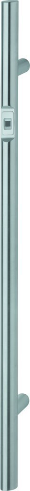 HOPPE Stoßgriff E5061BC,Fingerscan,Stütze gerade, BA 700mm, L 1.000mm, Ø 35mm, edelstahl matt
