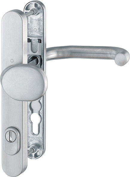 HOPPE Schutz-Wechselgarnitur Paris mit Schmalschild RD-E86G/3359ZA/3357N138GF, Edelstahl