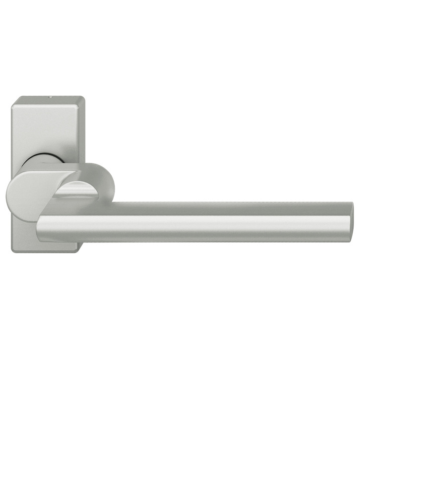 FSB FH-Drücker-Halbgarnitur ohne Schlüsselrosette 06 1035, eckig, VK 9 mm, Aluminium