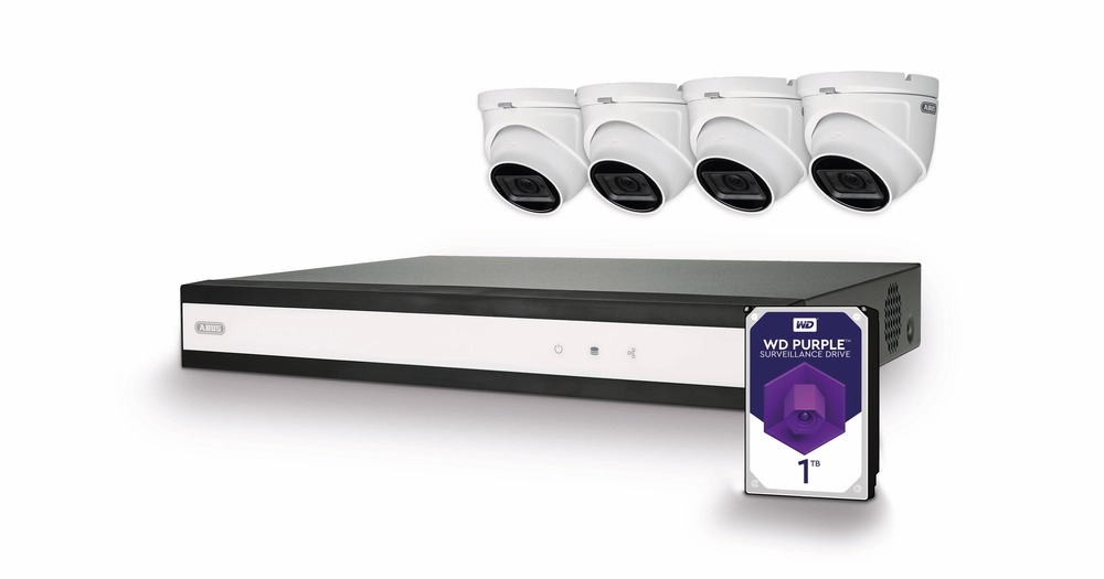 ABUS  Analog HD Videoüberwachung 8-Kanal Hybrid Komplettset