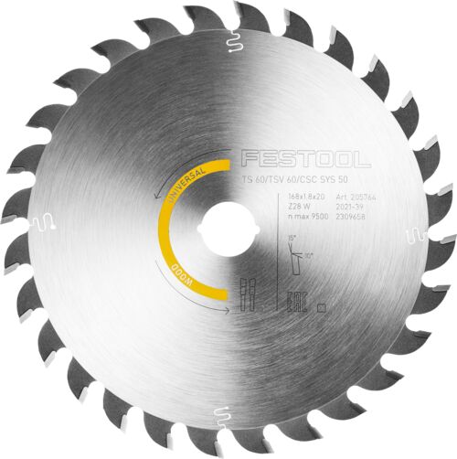 Kreissägeblatt WOOD UNIVERSAL HW 168x1,8x20 W28