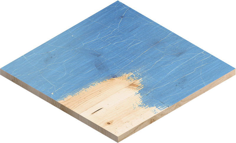 Material-Symbol, Holzplatte, Blanke Holzoberfläche, Popsplitt blau, Bretterplatte, Holzmaserung
