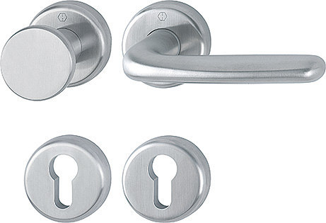 HOPPE Wechselgarnitur Cardiff mit Rosetten E48/17KV/17KVS/1850Z, Edelstahl