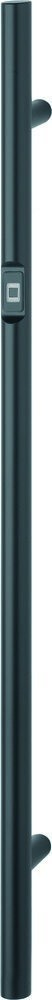 HOPPE Stoßgriff E5061BC,Fingerscan,Stütze gerade, BA 900mm, L 1.200mm, Ø 35mm, schwarz matt