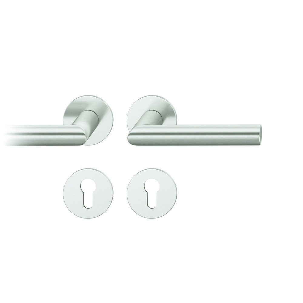 Türgriff, Türdrücker, Rundzylinder, Rundrosette, Edelstahl