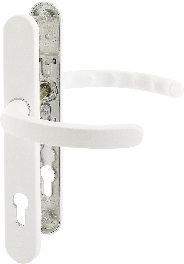 HOPPE Drückergarnitur mit Schmalschild Luxembourg 1500/3357N, Aluminium