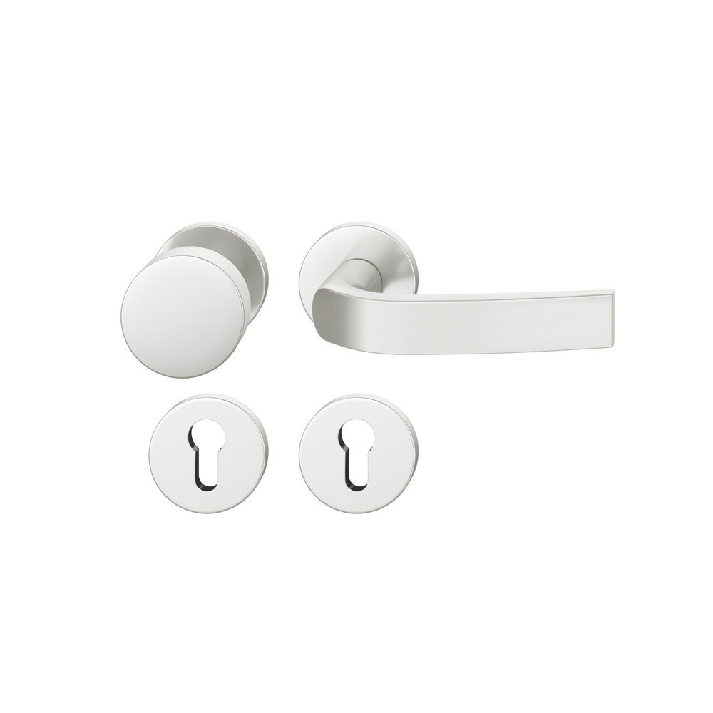 FSB FH Wechselgarnitur mit Rosetten 76 1271, AGL3, rund, VK 9 mm, Aluminium