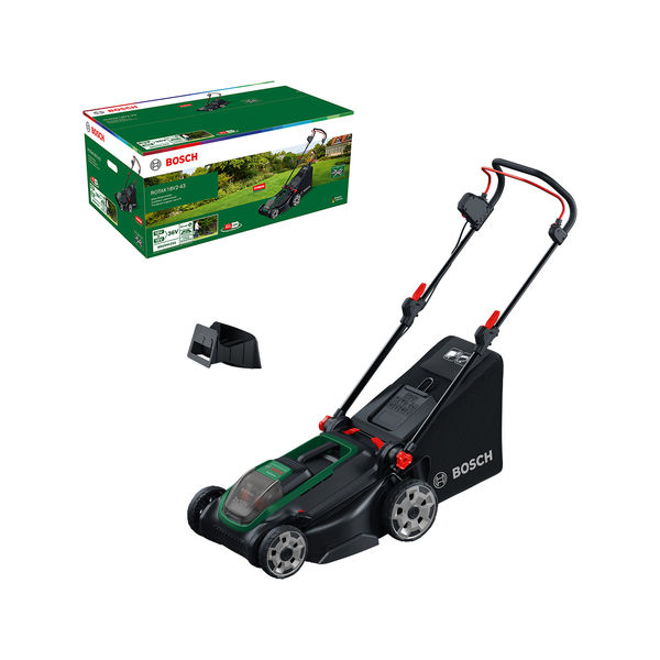 Produktbild Lieferumfang, Rasenmäher, Elektro-Rasenmäher, Gartenmaschine, Rasenpflege, Bosch