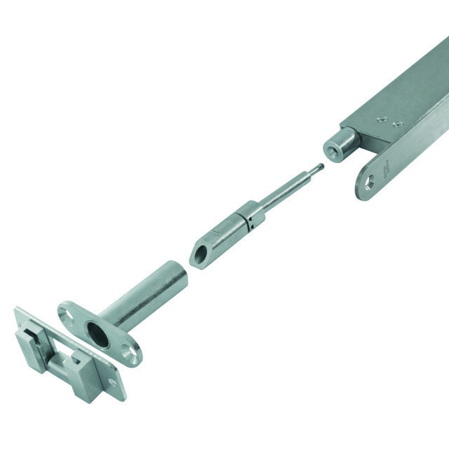 torque bar, metallisches Bauteil, Scharnierkomponente, lineare Aktuator-Teile, silbernes Metall