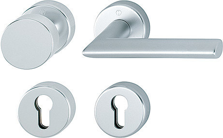 HOPPE FH Wechselgarnitur Stockholm mit Rosetten FS-58/42H/42HS/1140, Aluminium