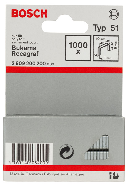 Bosch Flachdrahtklammer Typ 51