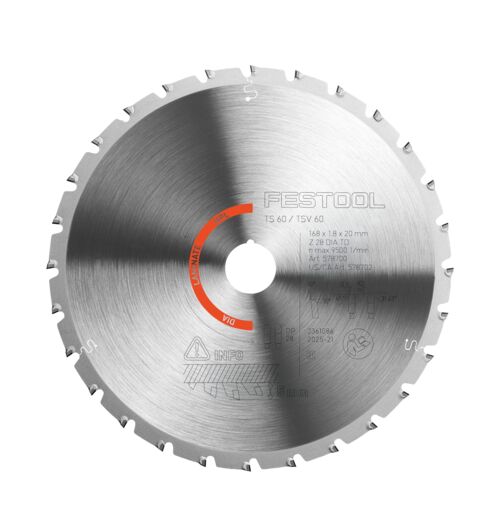 Diamant-Kreissägeblatt LAMINATE/HPL DIA 168x1,8x20 TD28