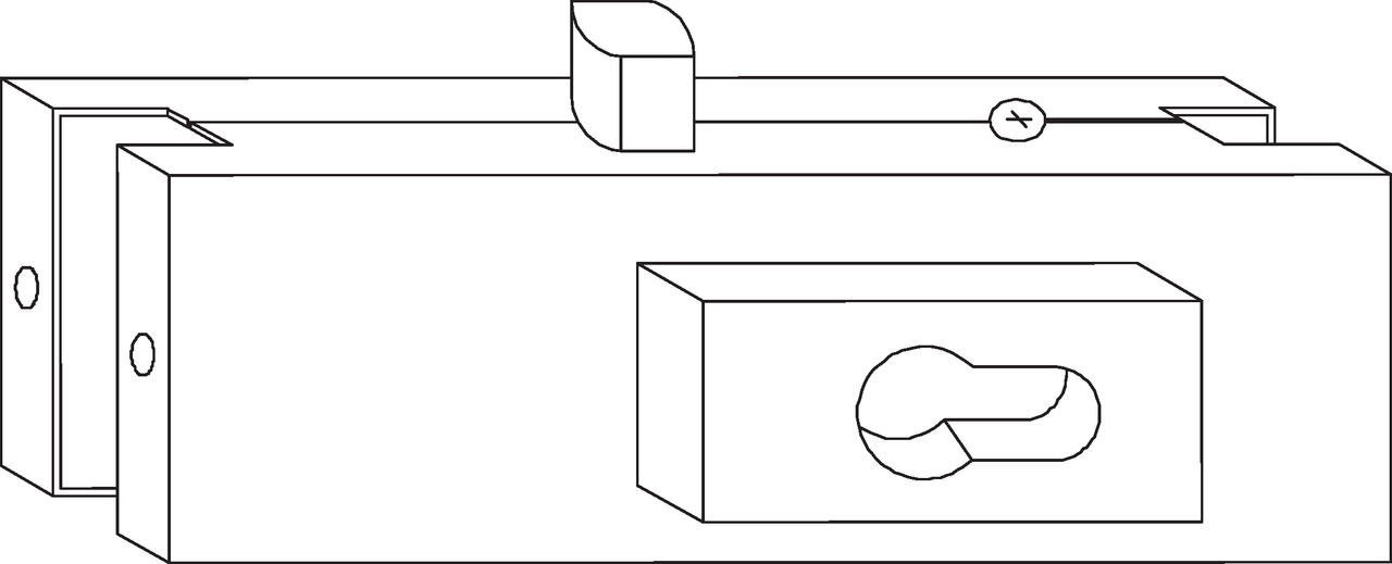 Strichzeichnung, Schublade, Mobiliar
