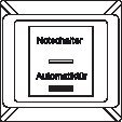 Notizblock, Notizbuch, Autoaufbau?, Schwarz, Kartenhalter?