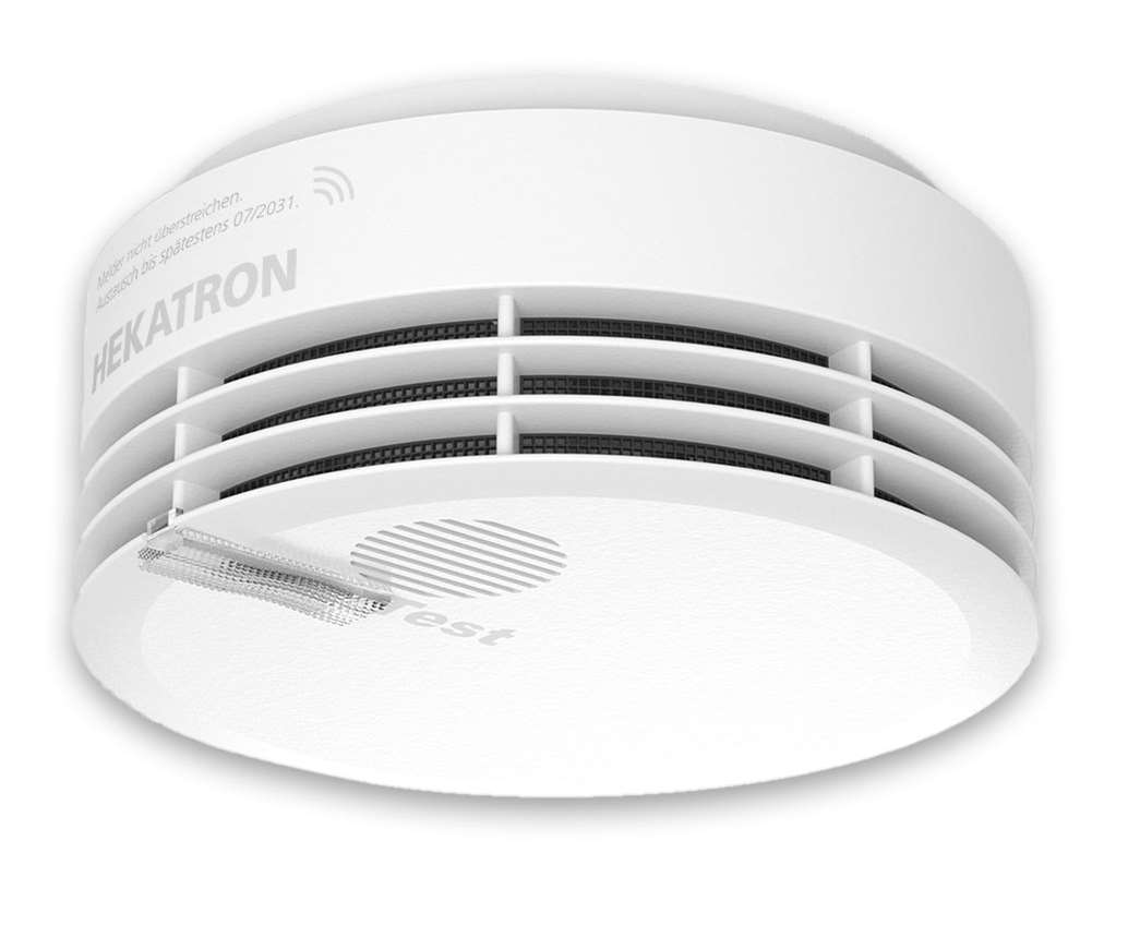 Funk-Rauchwarnmelder, Hekatron Genius Plus X, weiß Funk-Rauchwarnmelder, Hekatron Genius Plus X, weiß