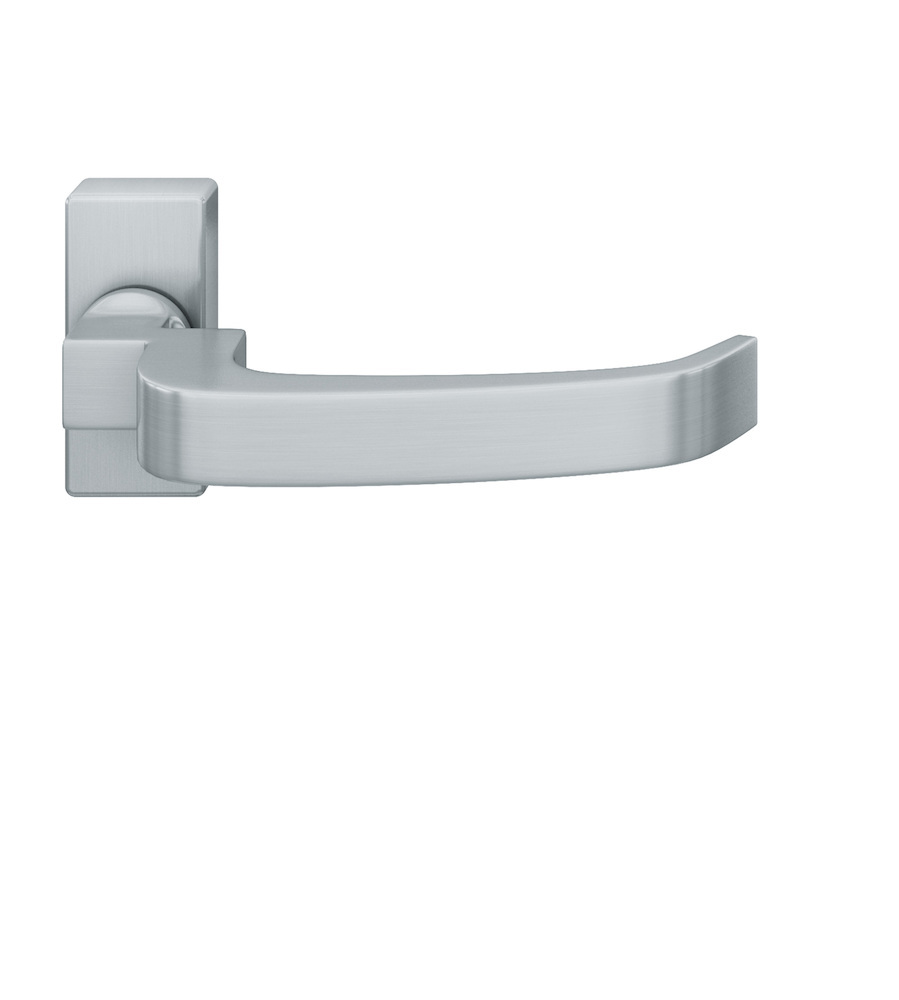 FSB FH Drücker-Halbgarnitur ohne Schlüsselrosette 06 1164, eckig, VK 9 mm, Aluminium