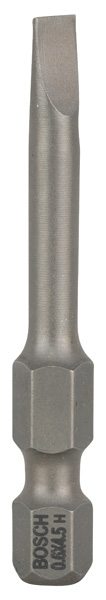 Bosch Schrauberbit Extra-Hart S 0,6 x 4,5, 49 mm, 3er-Pack
