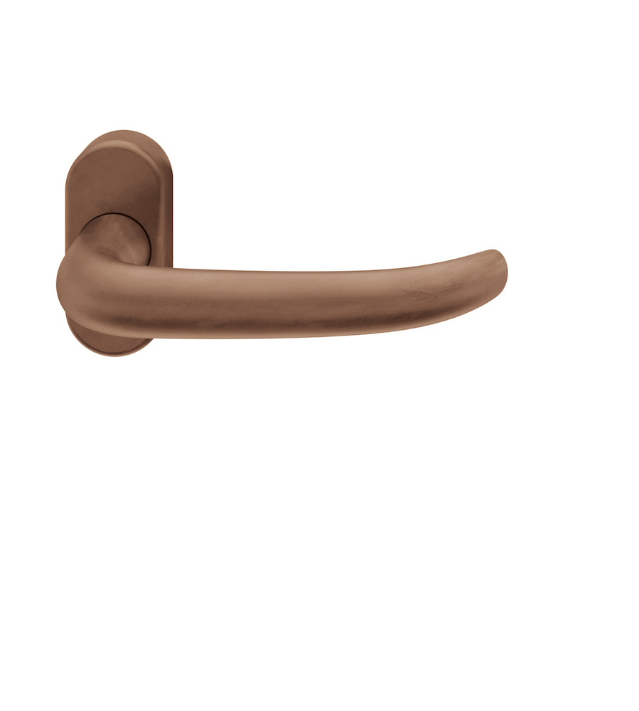 FSB FH Drücker-Halbgarnitur ohne Schlüsselrosette 09 1053, oval, VK 9 mm, Bronze