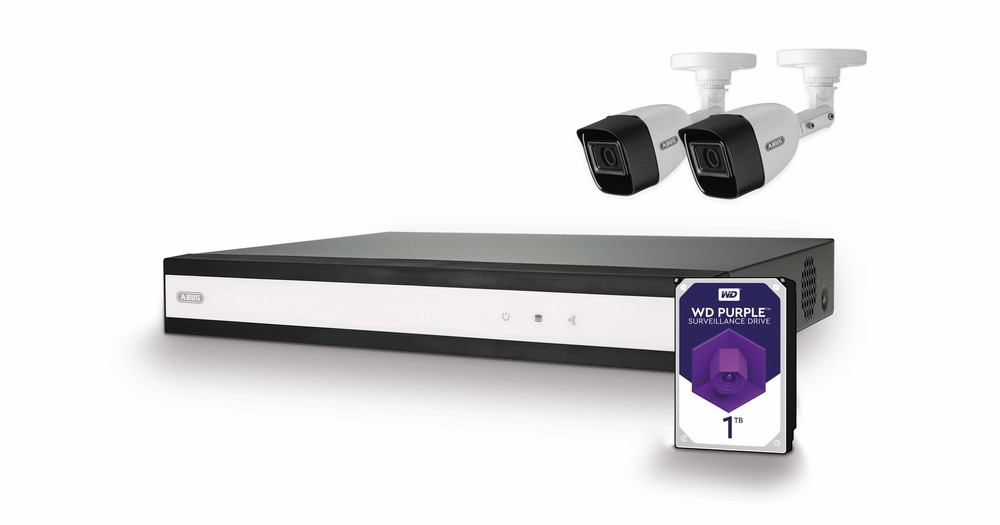 ABUS  Analog HD Videoüberwachung 6-Kanal Hybrid Komplettset