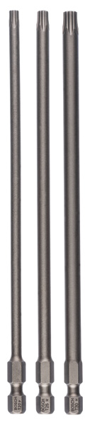 Bosch Schrauberbit-Set Extra-Hart, 3-teilig, T20, T25, T30, 152 mm