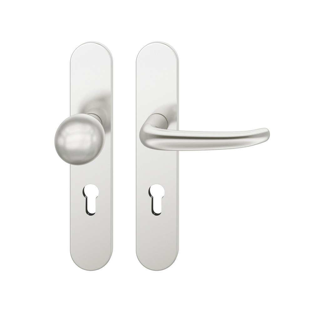 FSB Wechselgarnitur mit Langschild 12 1023, ASL, VK 8, oval, mit Nocken, ZT, Aluminium