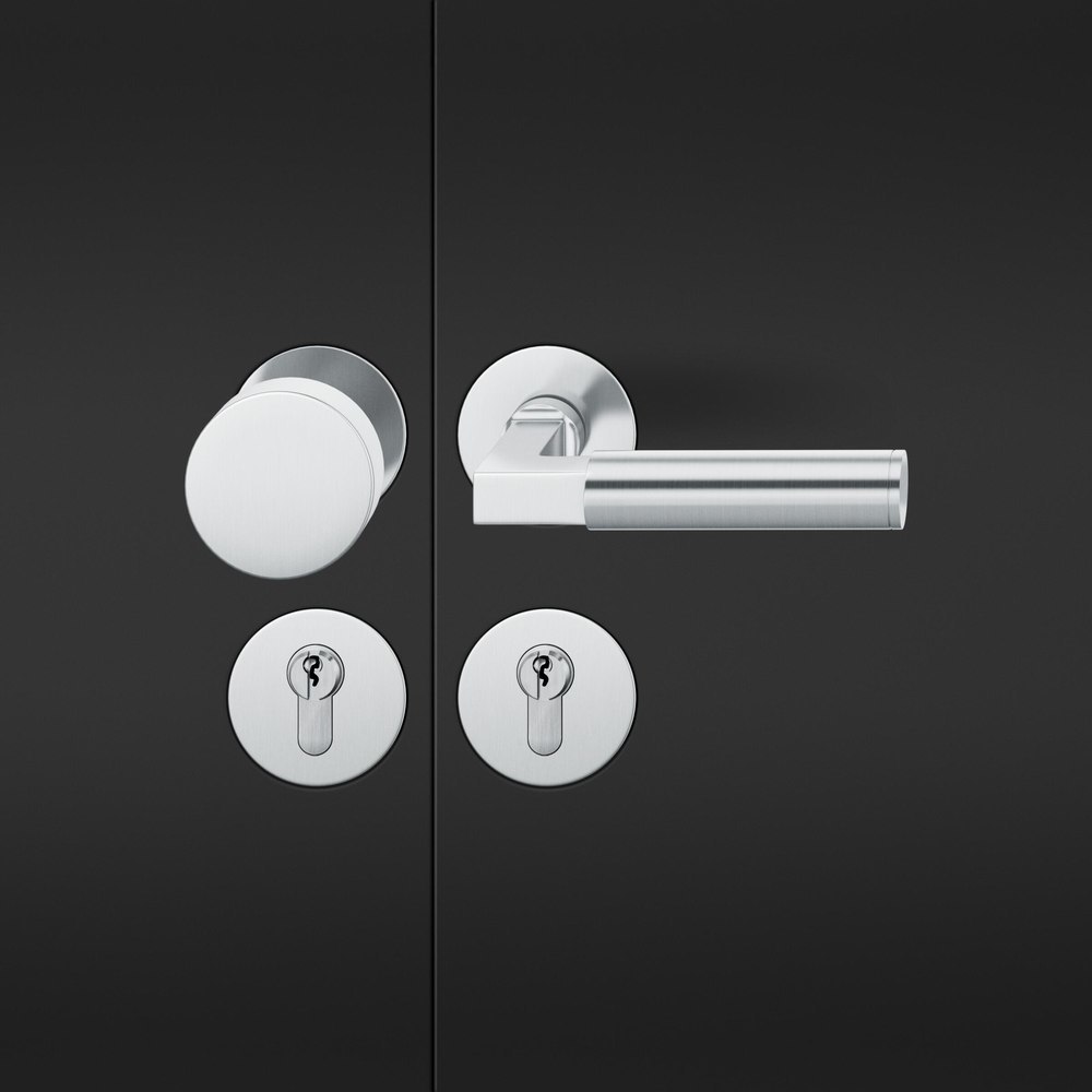 FSB FH Wechselgarnitur mit Rosetten 76 1102, AGL3, rund, VK 9 mm, flächenbündig, Edelstahl