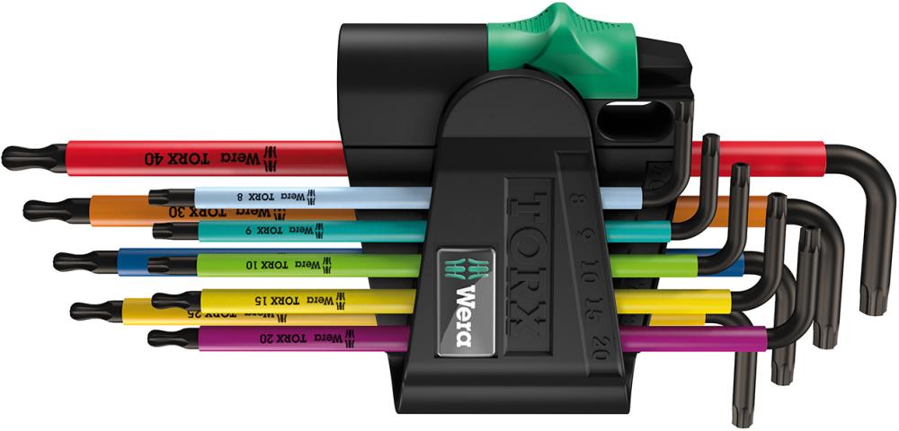 WERA Winkelschraubendreher-Satz  9tlg. Multicolor