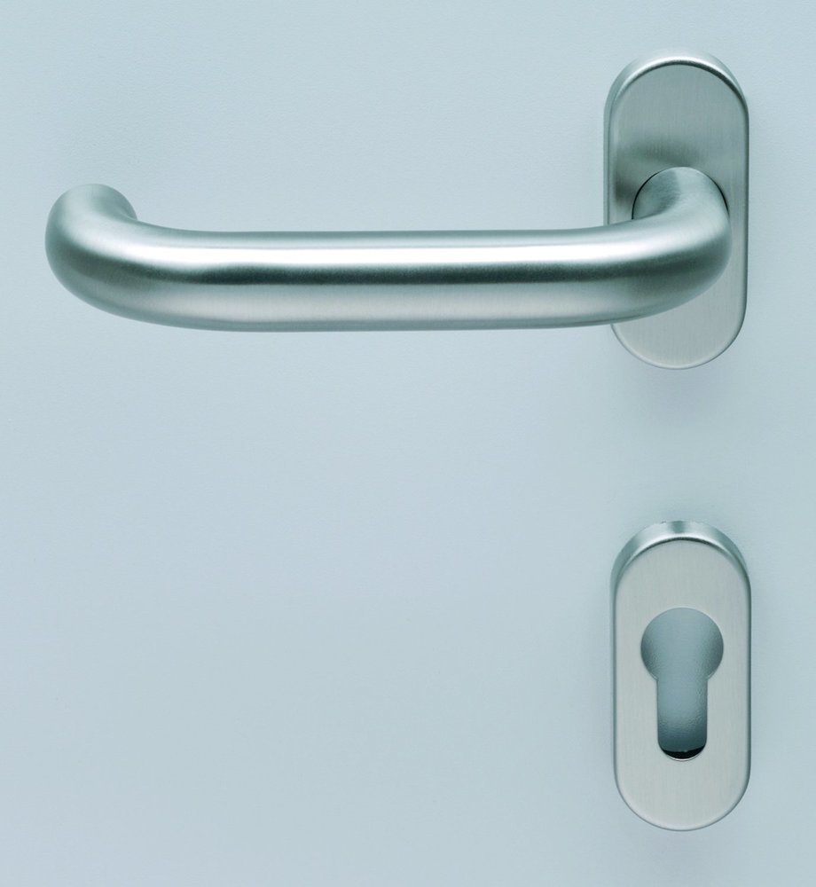 HELO Wechselgarnitur mit Rosetten oval EST.WG 41/K3, VK 8, Edelstahl