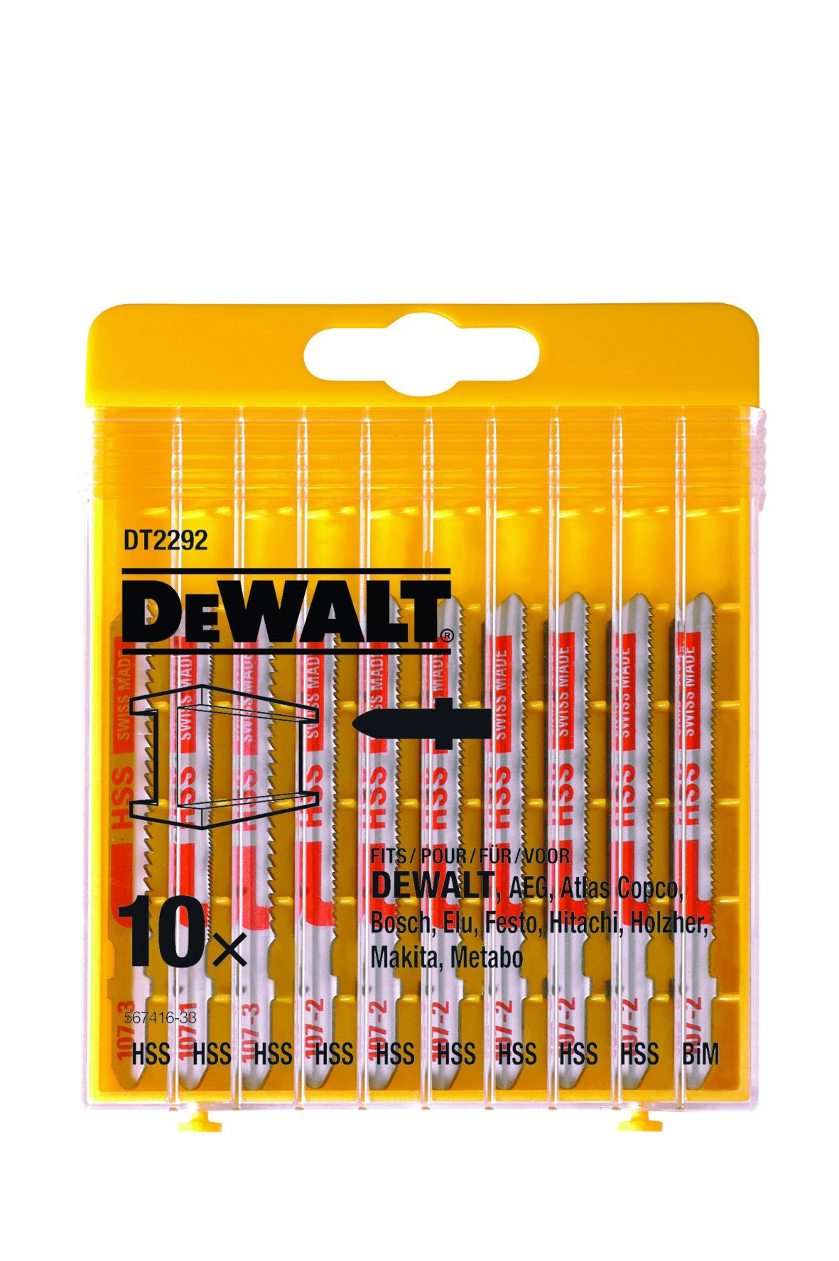 Stichsägeblätter-Set DEWALT 10-tlg. Metall