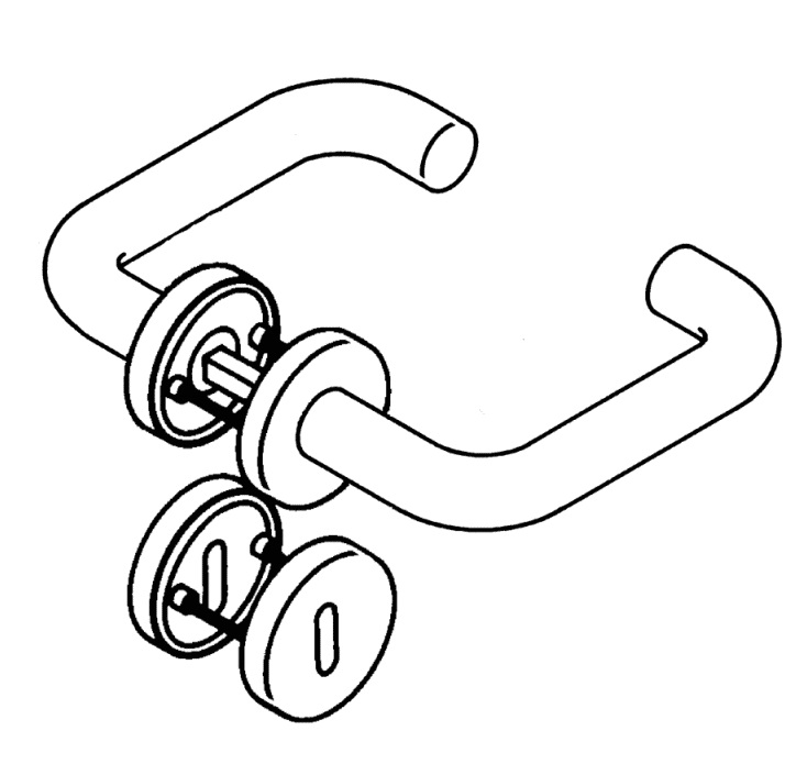 Drückergarnitur HEWI 111.23 (R-Technik)