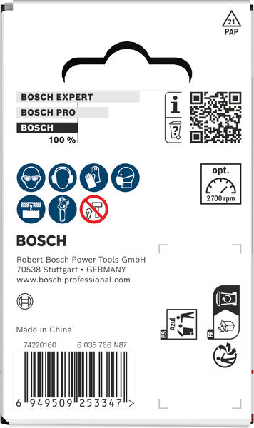 Produktbild Verpackung, Batterie, Bosch, Power Tools, Li-Ion, 230V
