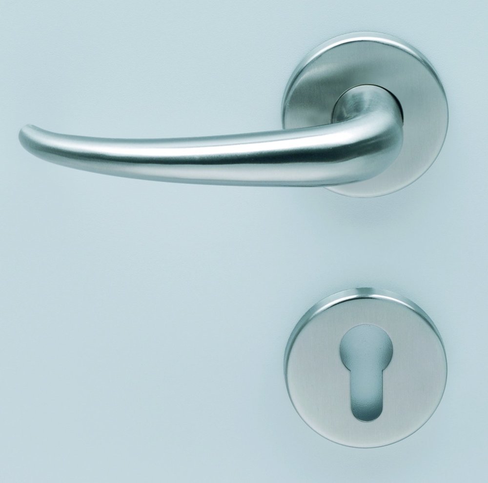 HELO Wechselgarnitur mit Rosetten rund EST.WG 61/K5, VK 10, Edelstahl