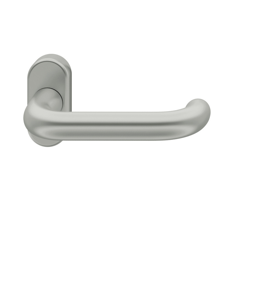 FSB FH Drücker-Halbgarnitur ohne Schlüsselrosette 09 1146, oval, VK 9 mm, Aluminium