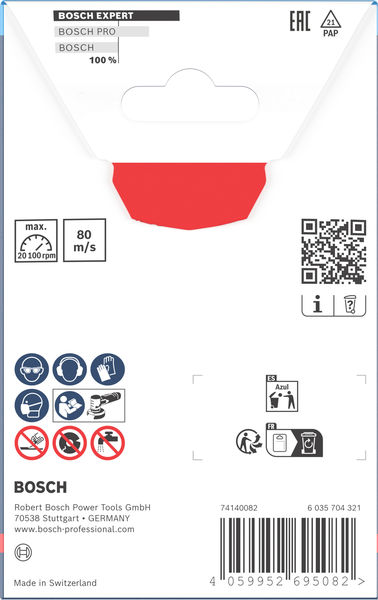 Produktbild Verpackung, bosch, professionell, sicherheit, handschuh, tasche