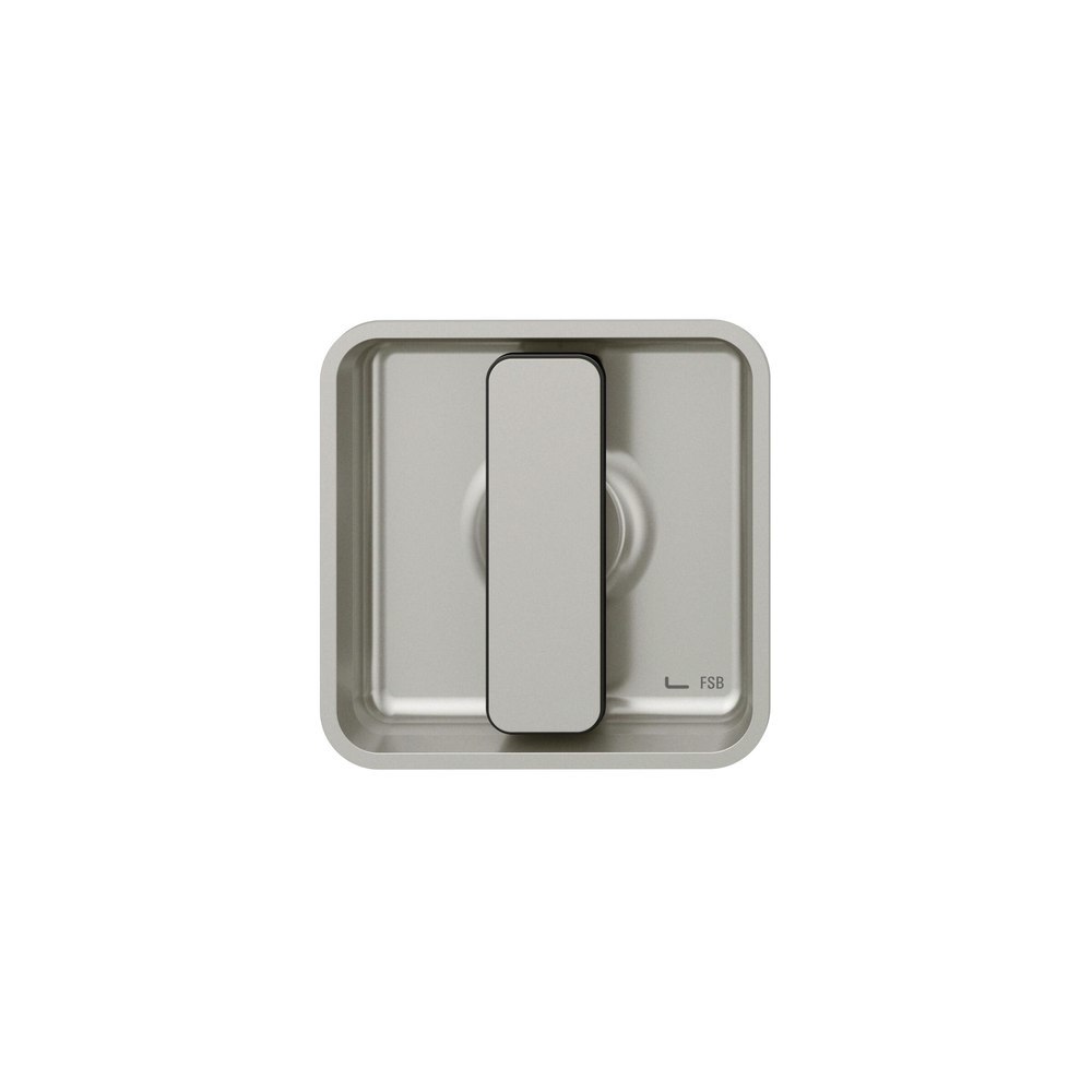 FSB Muschelgriff 42 4263,83,5x83,5,naturfarben gestrahlt, Griff schwarz