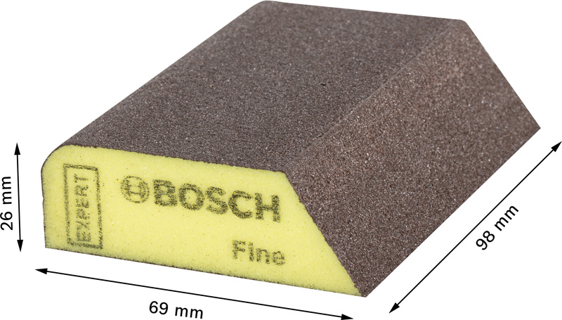 Bosch EXPERT Combi S470 Schaumstoff-Schleifblock 69 x 97 x 26 mm, fein