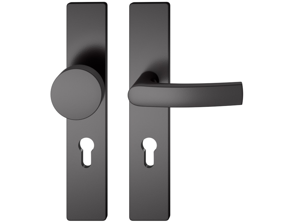 FSB Wechselgarnitur mit Langschild 12 1015, ASL, VK 8, eckig, mit Nocken, ZT, Aluminium