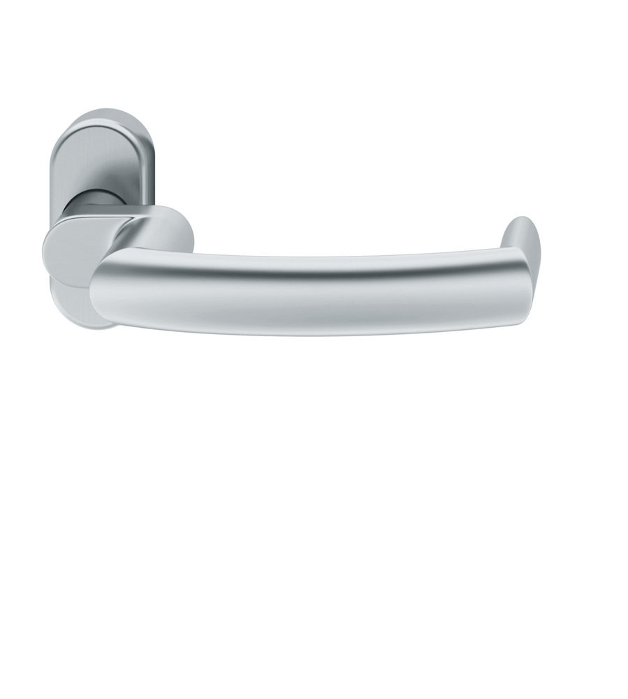 FSB FH-Drücker-Halbgarnitur ohne Schlüsselrosette 06 1177, oval, VK 9 mm, Edelstahl