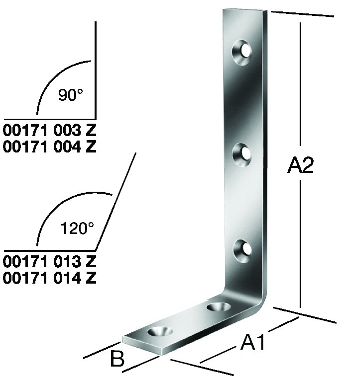 Produktbild Winkel VORMANN AUGUST stark 000171, verzinkt