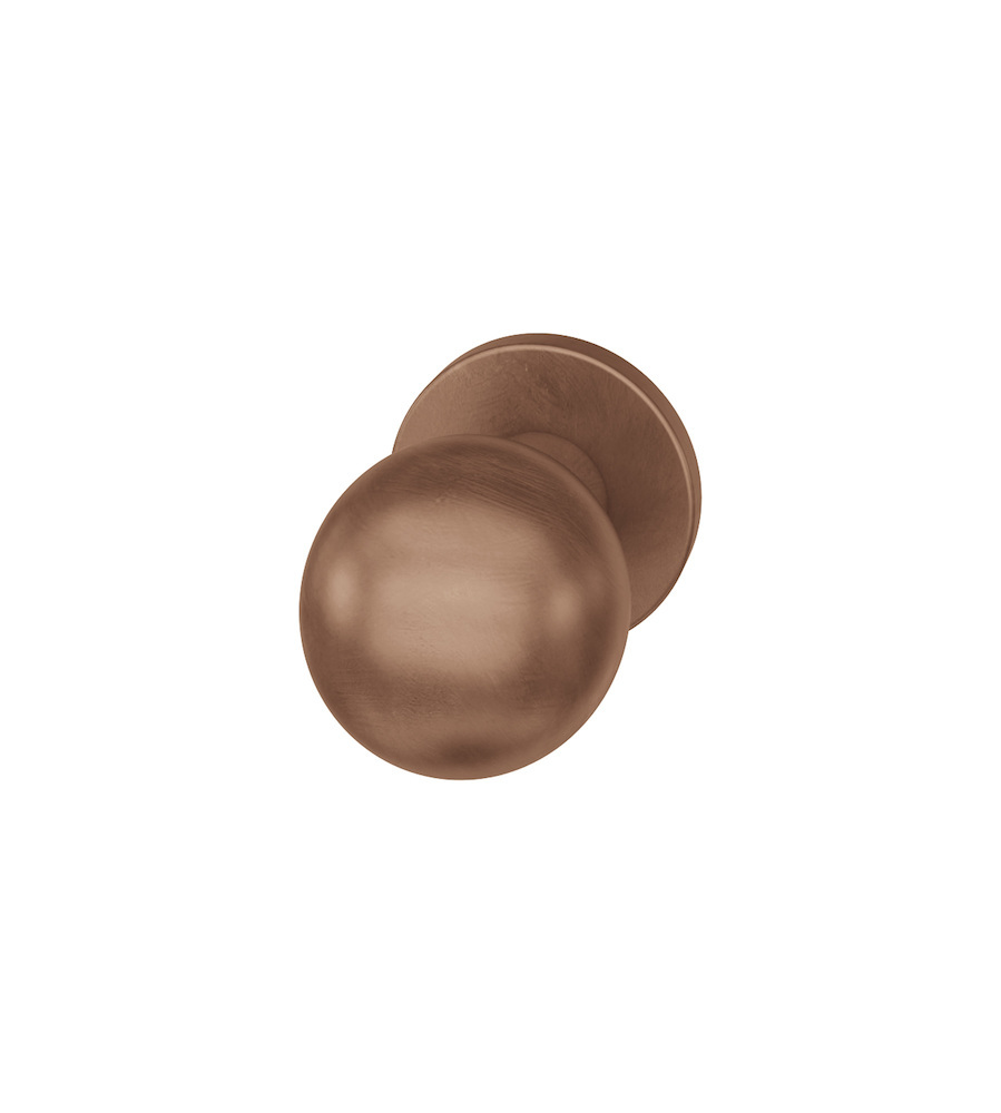 FSB Knopf auf runder Rosette 23 0802, o.Nocken, fest, Aluminium