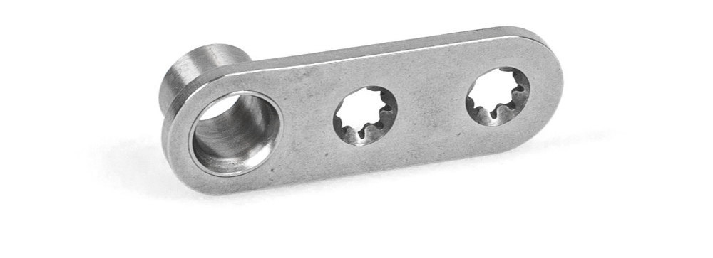 Klemmstück, Metallteil, Scharnierstück, Schraubenteil, Knotenstück